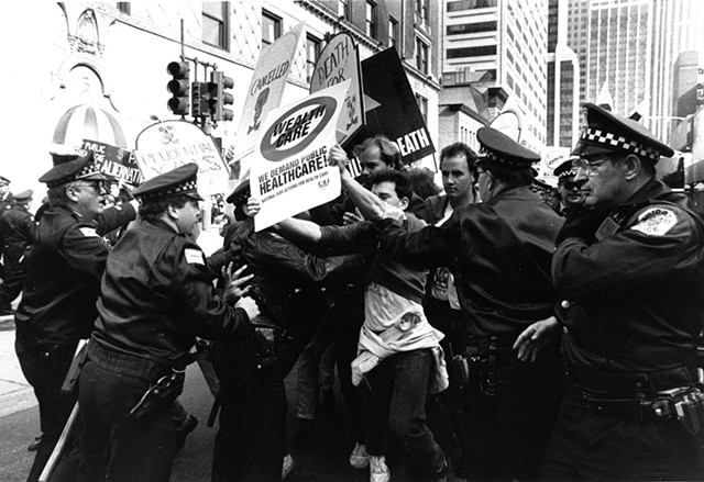 National AIDS Actions for Healthcare, Chicago, April 1990. Photograph Linda Miller