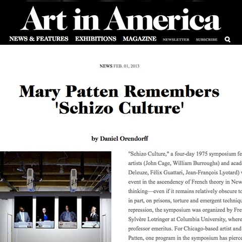 Mary Patten Remembers 'Schizo Culture'

by Daniel Orendorff