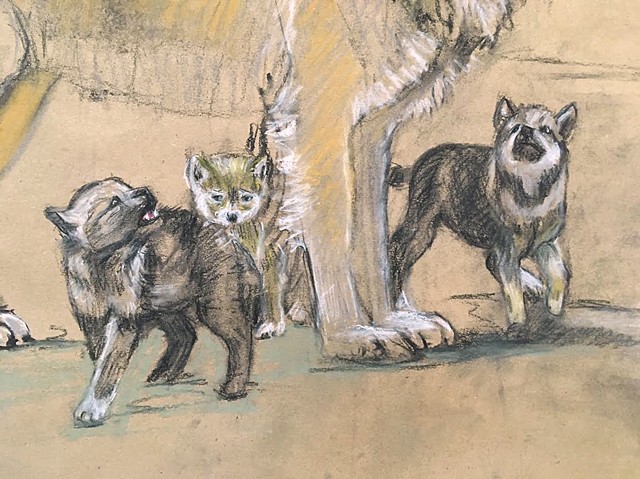 Wolves (Calling the Pack) - detail 