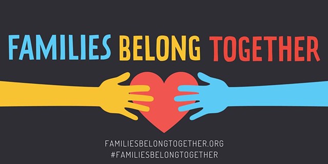 Community Poster Making for Families Belong Together