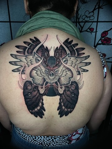 Best color tattoos, New School Tattoo, Phoenix Arizona, Arizona Tattoo Artist, Custom tattoos, Seraphim, angel tattoo, wings tattoo, biblical tattoos