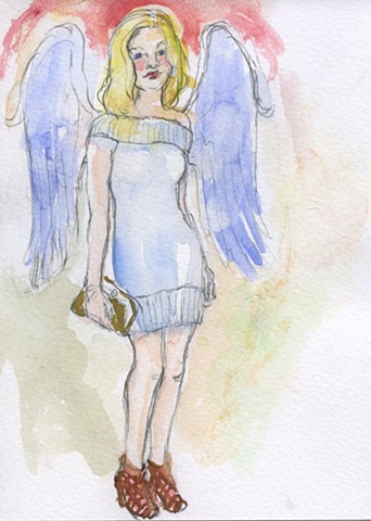 Angel in a Sweater Dress