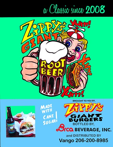 Zippy's Giant Root Beer
logo design (advert)