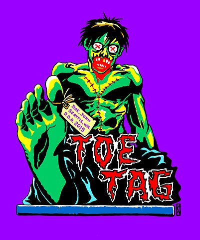 TOE TAG (t-shirt design)