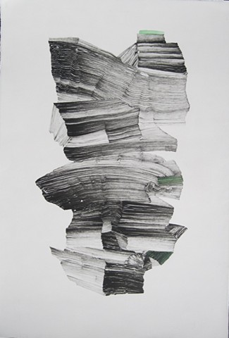 contemporary drawing, sumi ink, nature, climate change, abstract, performance