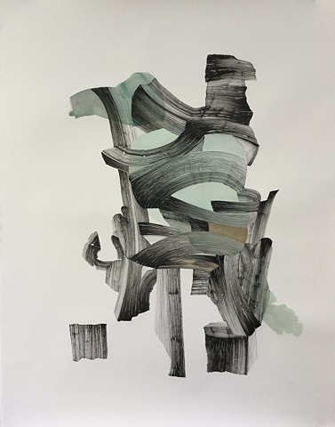 contemporary abstract color sumi ink nature organic performance conceptual architecture sculptural 