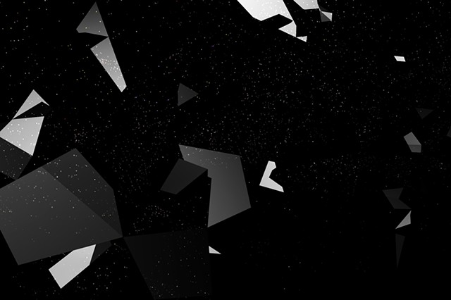 Digital artwork, shattered sky, created by J4Kd