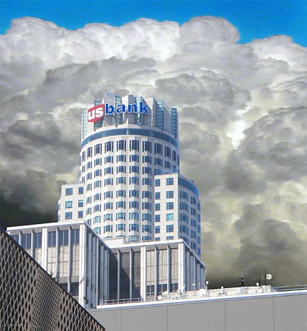 US Bank’s Downtown California building exterior photo-compilation