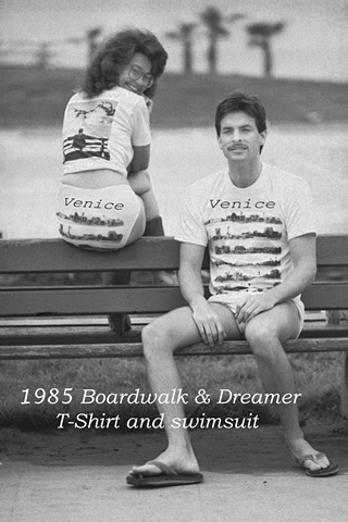 Venice Boardwalk T-Shirts & swimsuit 1985 version