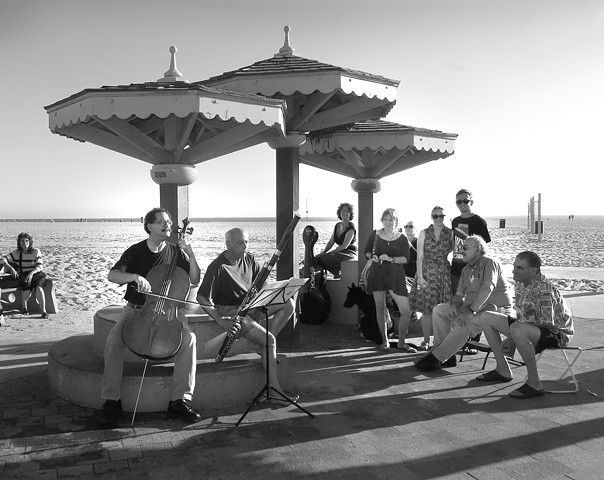 Venice Beach CA. 38 years later the classical group returns and plays for the neighborhood
