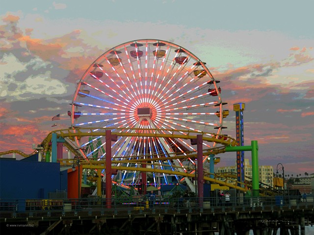 Ferris wheel at the Santa Monica Amusement Pier