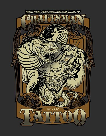 Craftsman tattoo parlour