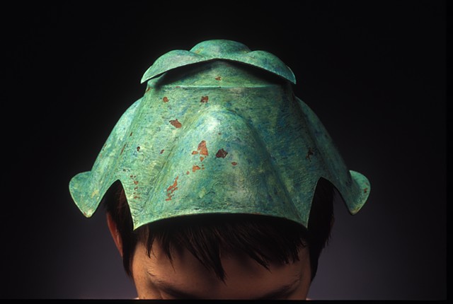 copper, hollow-formed hat