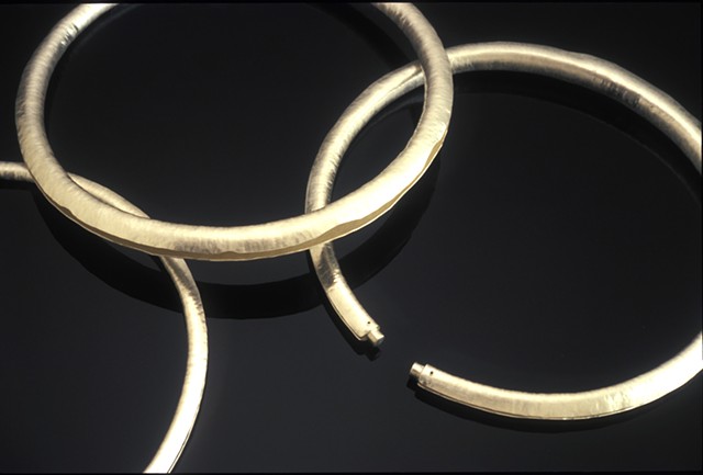 silver jewelry, hollow formed neckbands