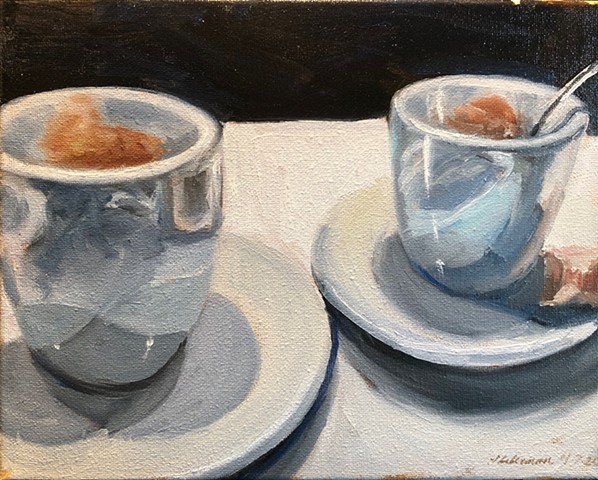 Espresso Cups Painting,Caffe