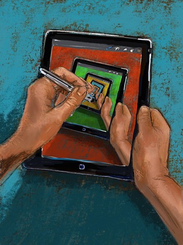 Me Drawing on My iPad Drawing on My iPad Drawing