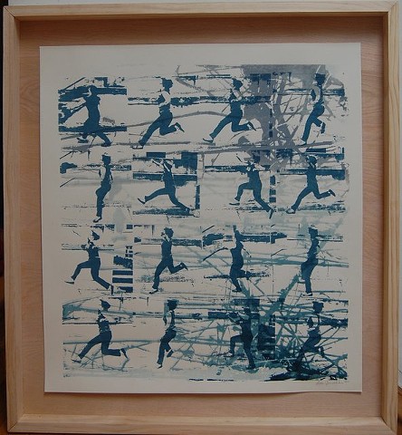 ...For the trees (2014); Silkscreen in handmade artist frame
