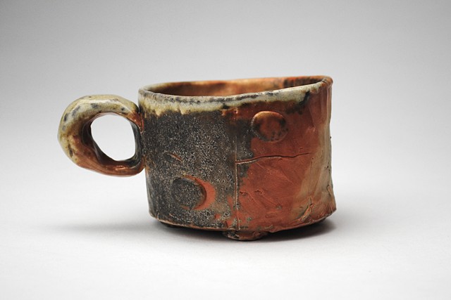 cappuccino mug, wood-fired, reduction cooled, 2021