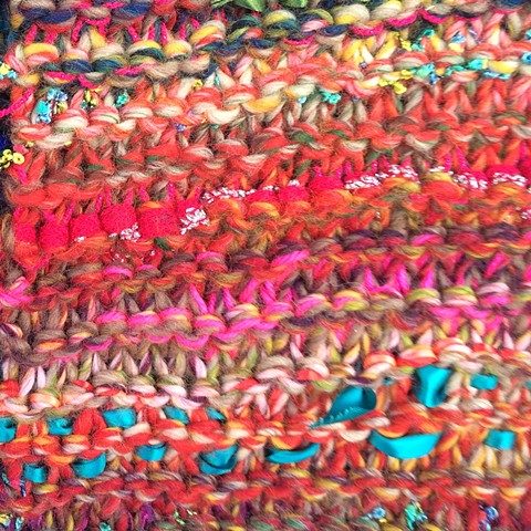 Autumn brights infinity scarf (detail)