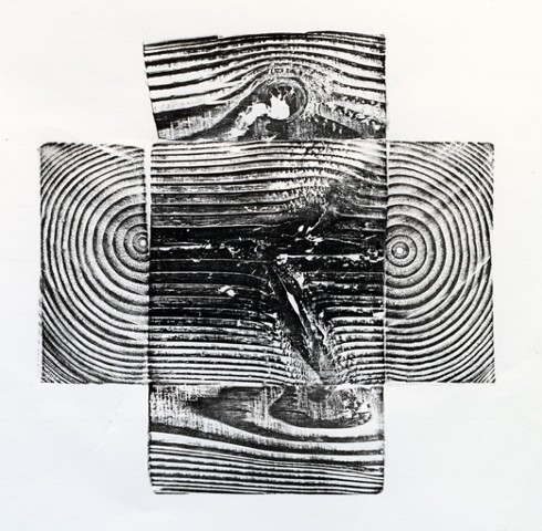 Woodblock print on Hosho paper by Carmi Weingrod