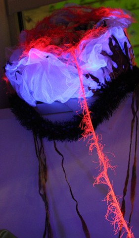 Garden, surreal, Tim Burton meets Liberaci, saccarine, candy coated