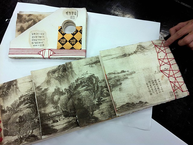Book Arts Project with monprinting