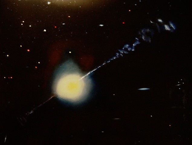 Black Hole Devouring Nebula