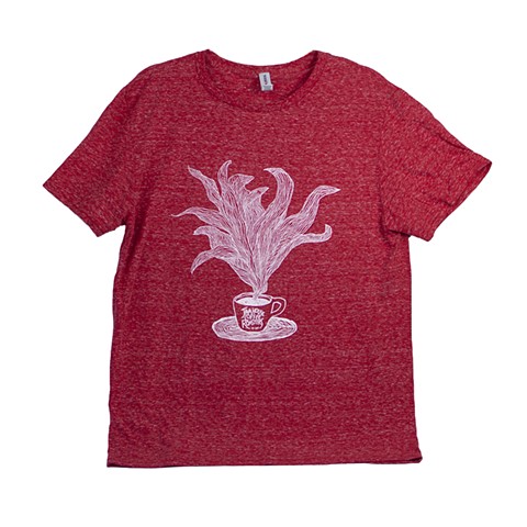 Red T-shirt with Coffee Illustration - Java House