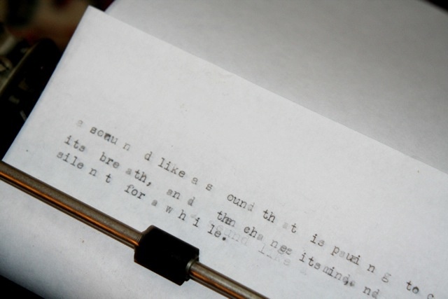 373 sounds for anne sexton or god is in your typewriter