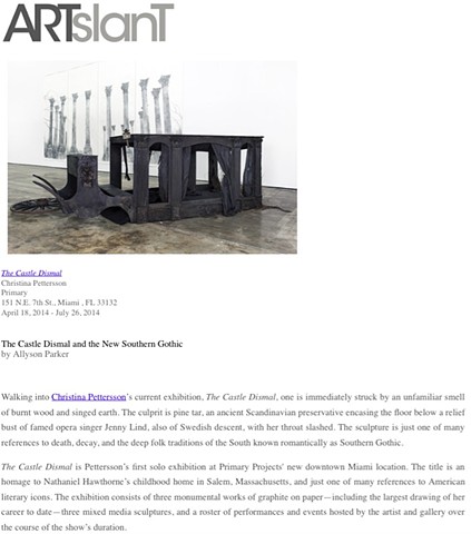 ArtSlant Review of The Castle Dismal Solo Show at Primary Projects