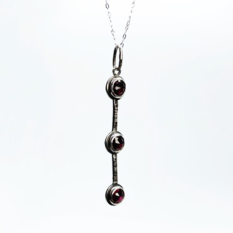 Simulated Garnet Necklace