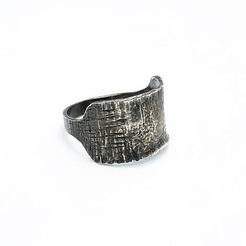 Reticulated Sterling Silver Cigar Band