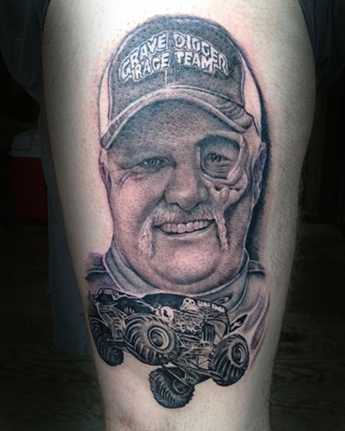 Ron Meyers Dennis Anderson Portrait Tattoo