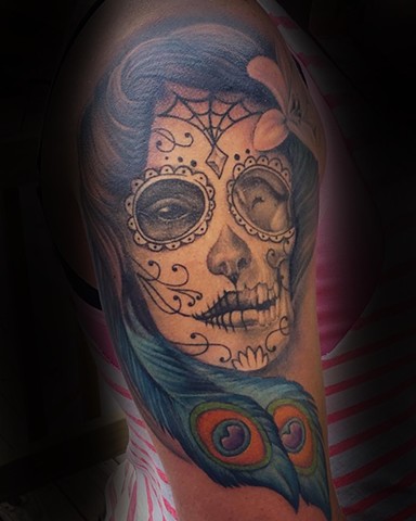 Ron Meyers - Day of the Dead Girl Tattoo