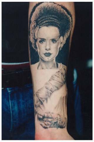 Ron Meyers - Bride of Frankenstein on Tattoo Artist Corey Cuc