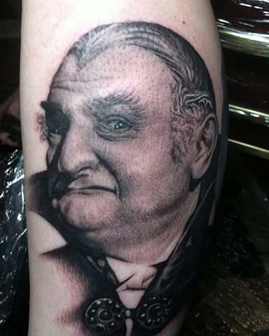 Ron Meyers Grampa Munster Portrait Tattoo