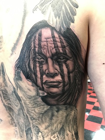 Ron Meyers - Indian Portrait Tattoo