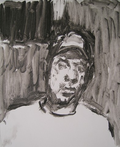 Self portrait with hat