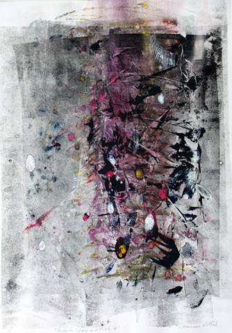 black gray grey pink abstract atmospheric white multi colored