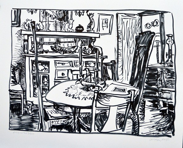 dining room(nude on the table)
