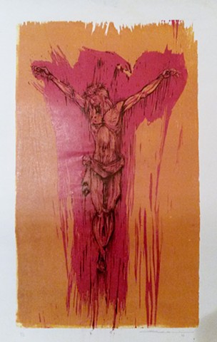art of Jesus Christ crucifixion by Omar Velazquez 