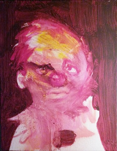 clown painting by Aby Ruiz