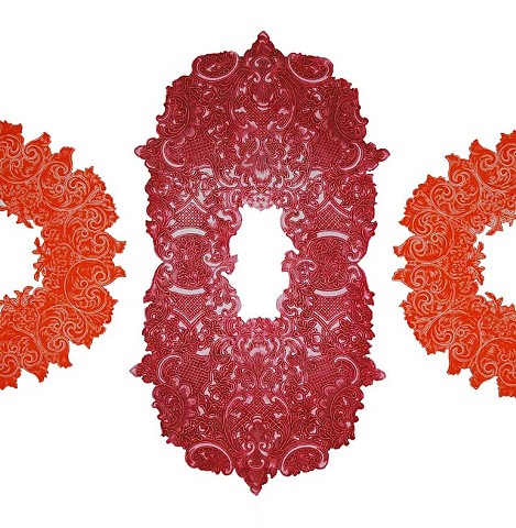 Silver Plate Series (Unknown in Ruby Red and Wm. A. Rogers in Pyrrole Orange)

2011