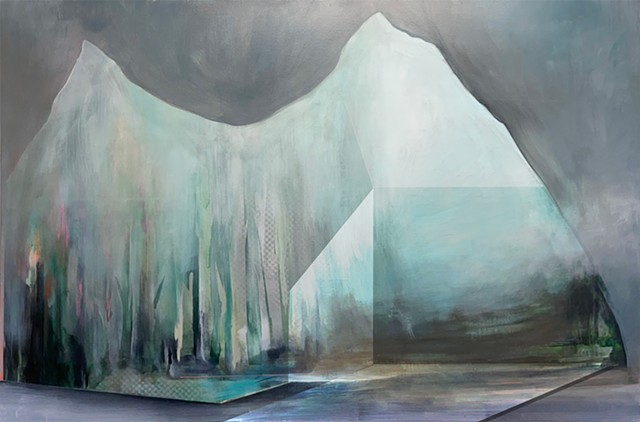  montain, montagne, peinture, art contemporain, painting