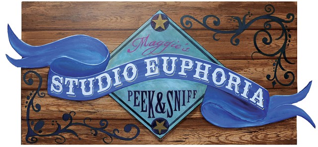 circus signage, Studio Euphoria, A PLACE OF HER OWN, SOMArts 2015, maggieyee