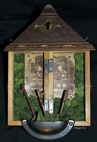 Shrine, skeleton keys, key hole, bondage