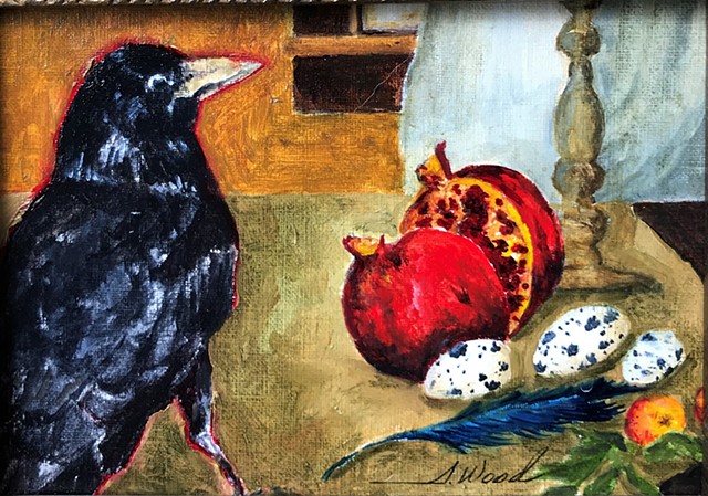 Crow and Pomegranate