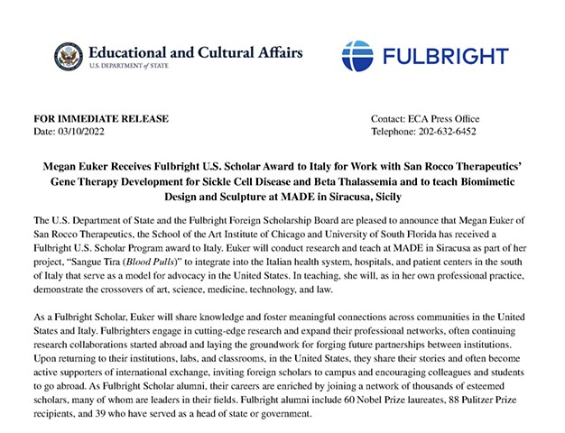 Fulbright Scholar recipient, 2022-23