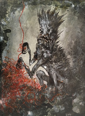 Dark Artwork depicting armageddon, demon, devil, apocalypse, conspiracy, monster