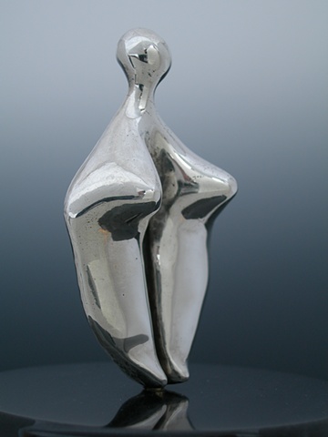 Original, Dulcinea, Solid Cast Silver, Marble,One of a Kind, Fine Art, Gallery Shows,Carmen M. Perez,